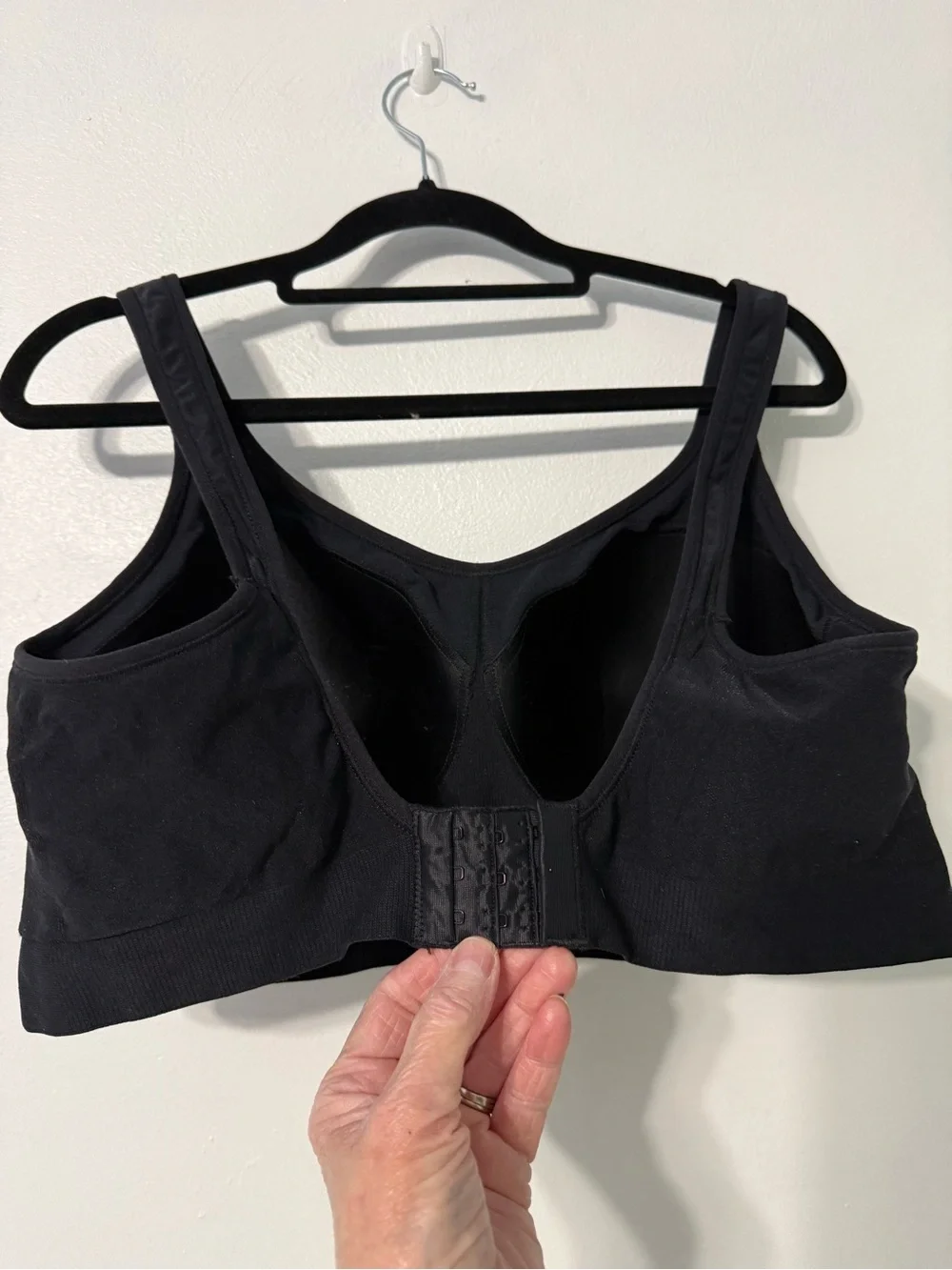 Truekind Everyday Comfort Black Seamless Support Bra 4XL